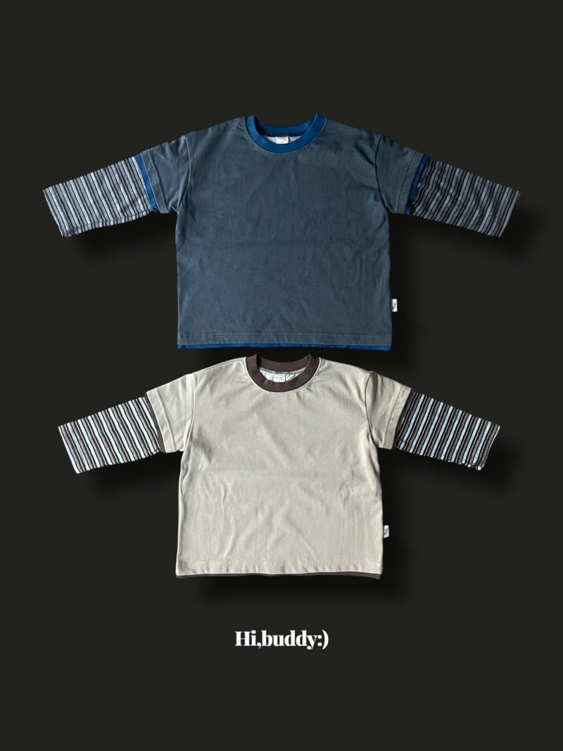Hi buddy - Korean Children Fashion - #toddlerclothing - Three Combo Tee