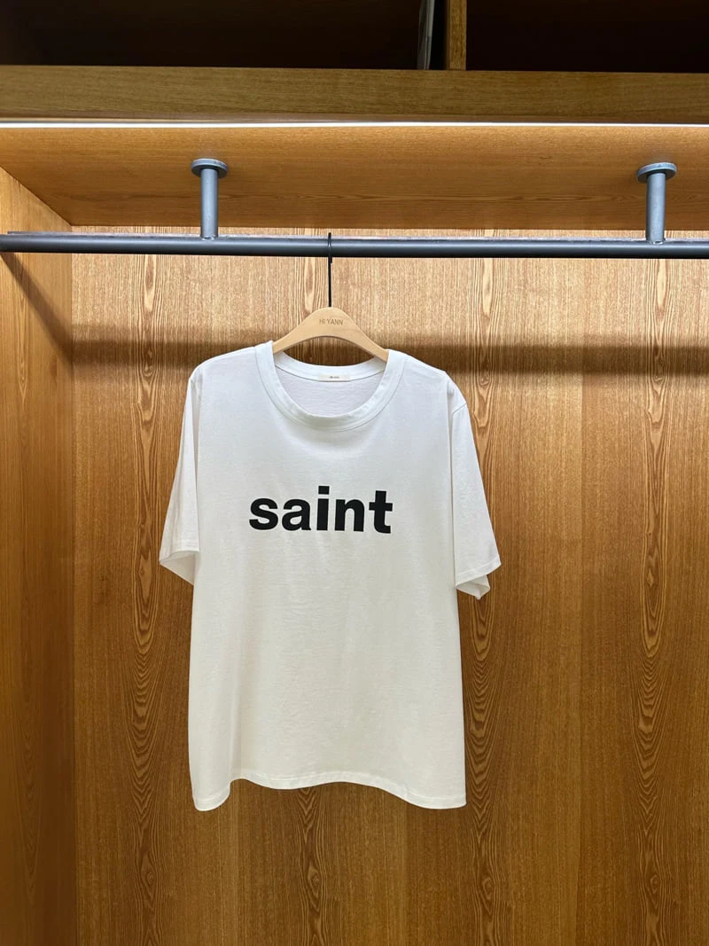 Hiyann - Korean Women Fashion - #momslook - Saint Tee - 3