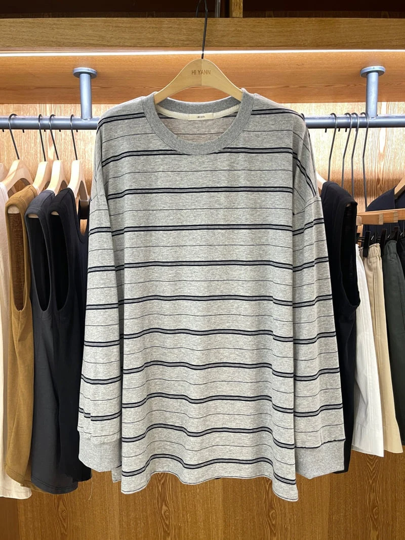 Hiyann - Korean Women Fashion - #womensfashion - Moa Stripe Tee - 4