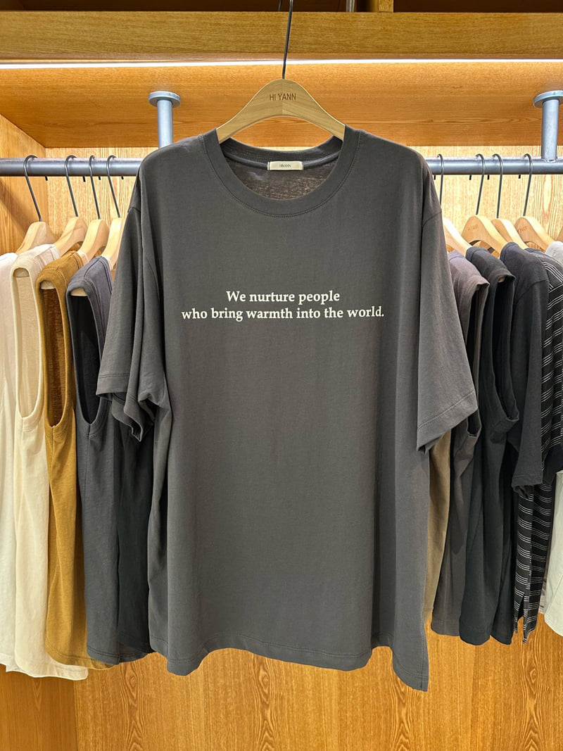 Hiyann - Korean Women Fashion - #momslook - Acne World Tee - 5