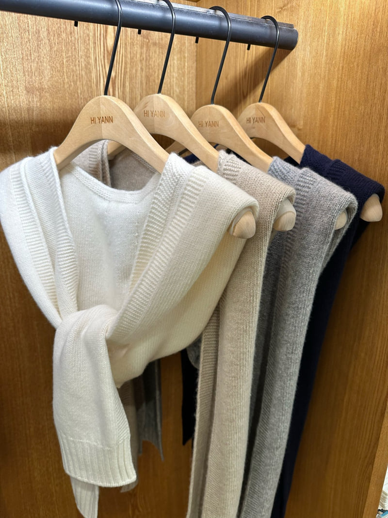 Hiyann - Korean Women Fashion - #momslook - Cashmere Hood Muffler - 3
