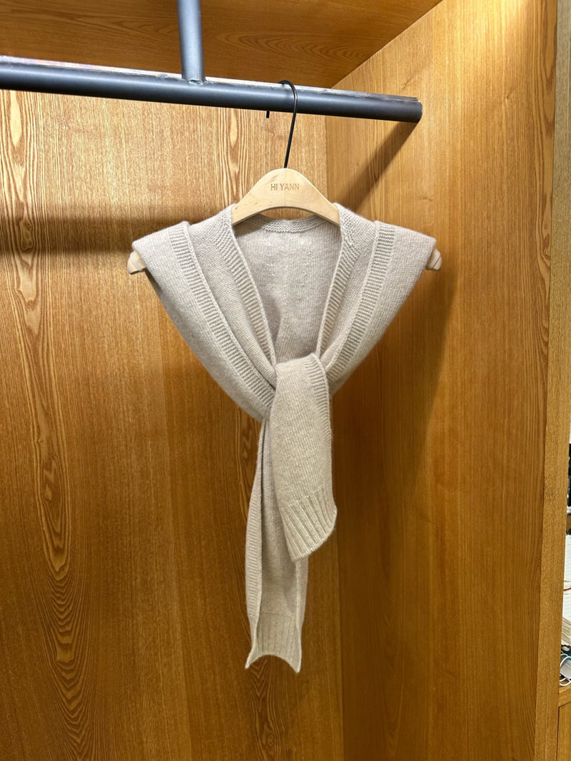 Hiyann - Korean Women Fashion - #momslook - Cashmere Hood Muffler - 5