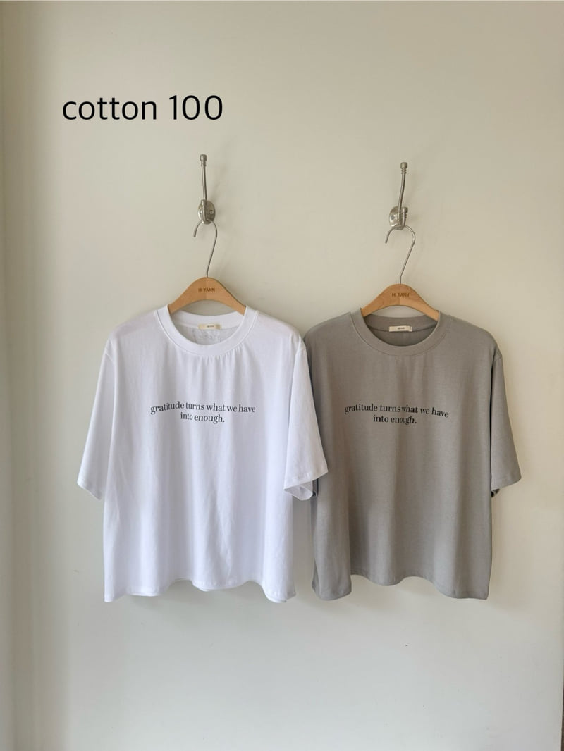 Hiyann - Korean Women Fashion - #restrostyle - Merci Tee
