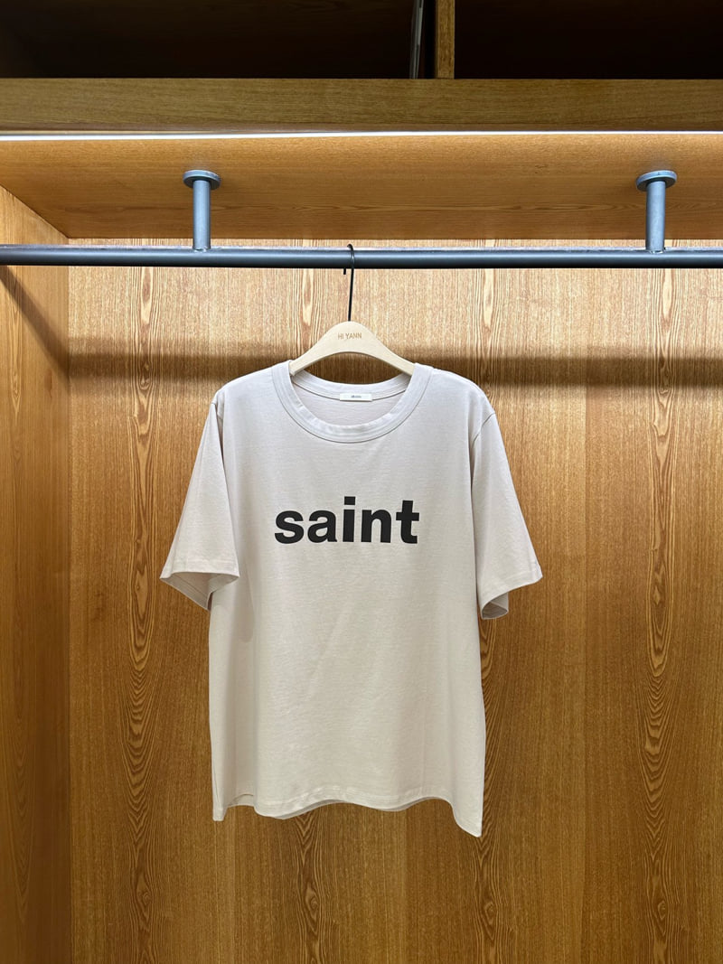 Hiyann - Korean Women Fashion - #momslook - Saint Tee - 4