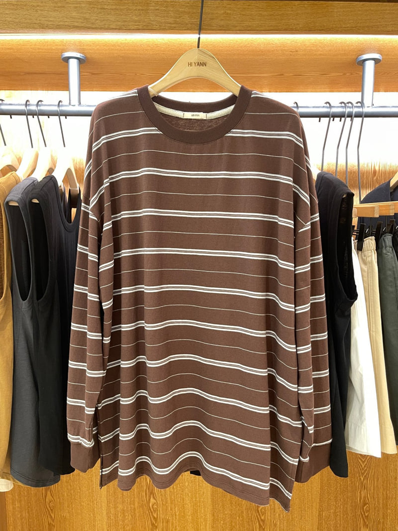 Hiyann - Korean Women Fashion - #womensfashion - Moa Stripe Tee - 3