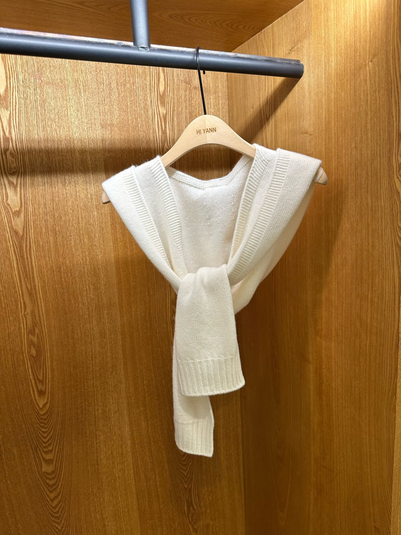 Hiyann - Korean Women Fashion - #momslook - Cashmere Hood Muffler - 4