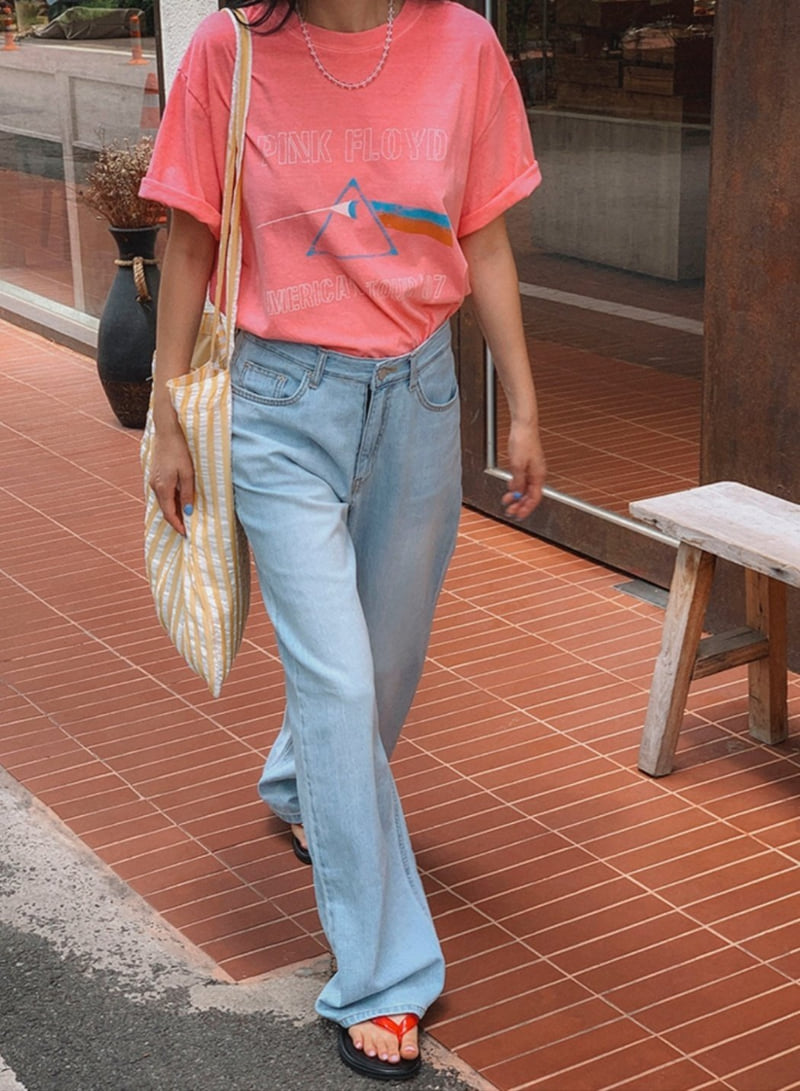 I'm here - Korean Women Fashion - #momslook - Hoodie Ice Denim Pants - 3