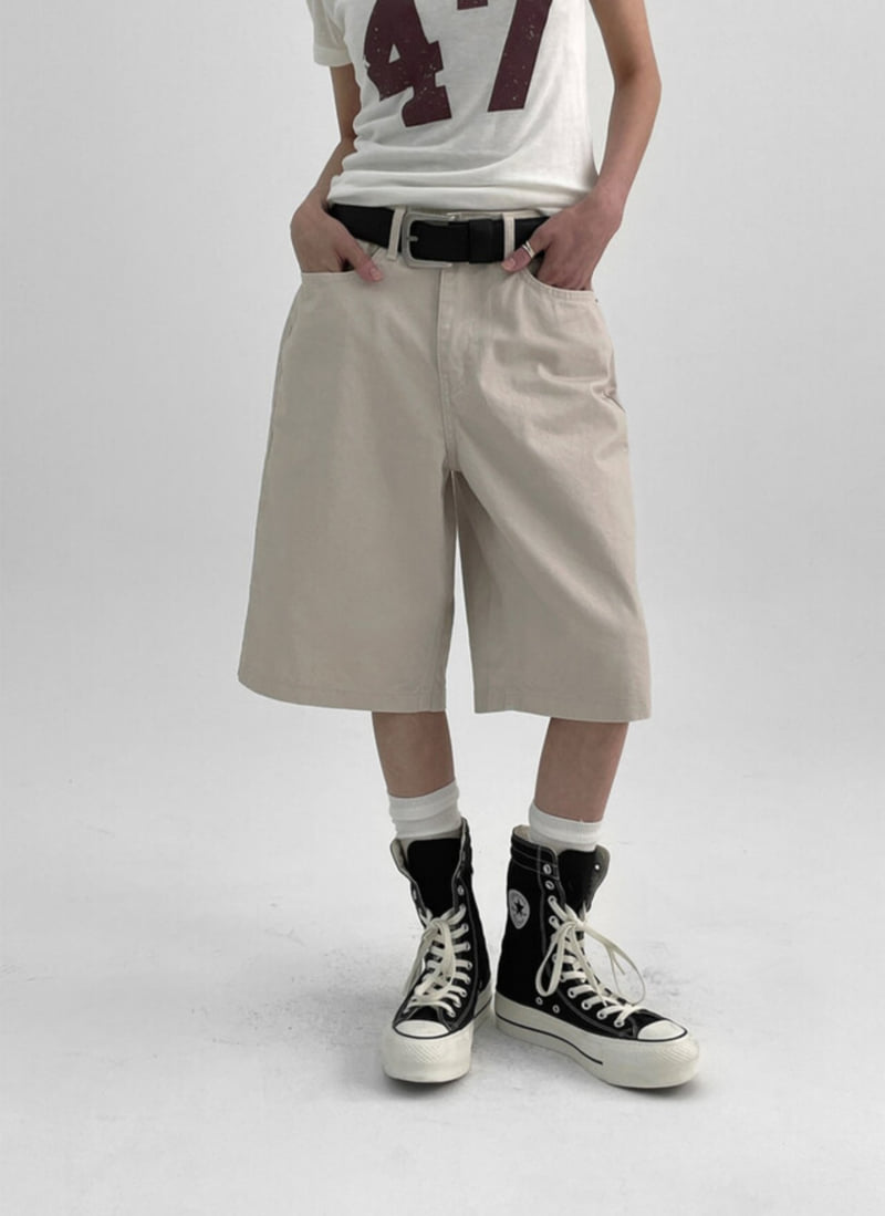I'm here - Korean Women Fashion - #momslook - Bio Bermuda Pants