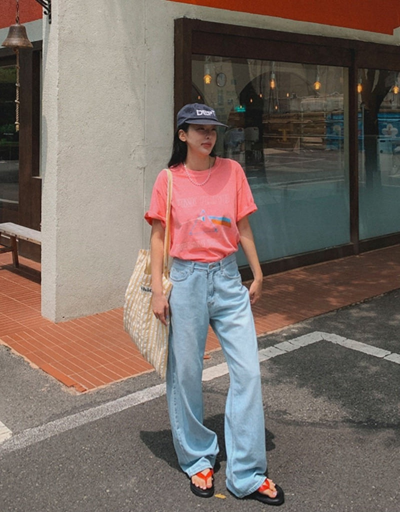 I'm here - Korean Women Fashion - #pursuepretty - Hoodie Ice Denim Pants - 7