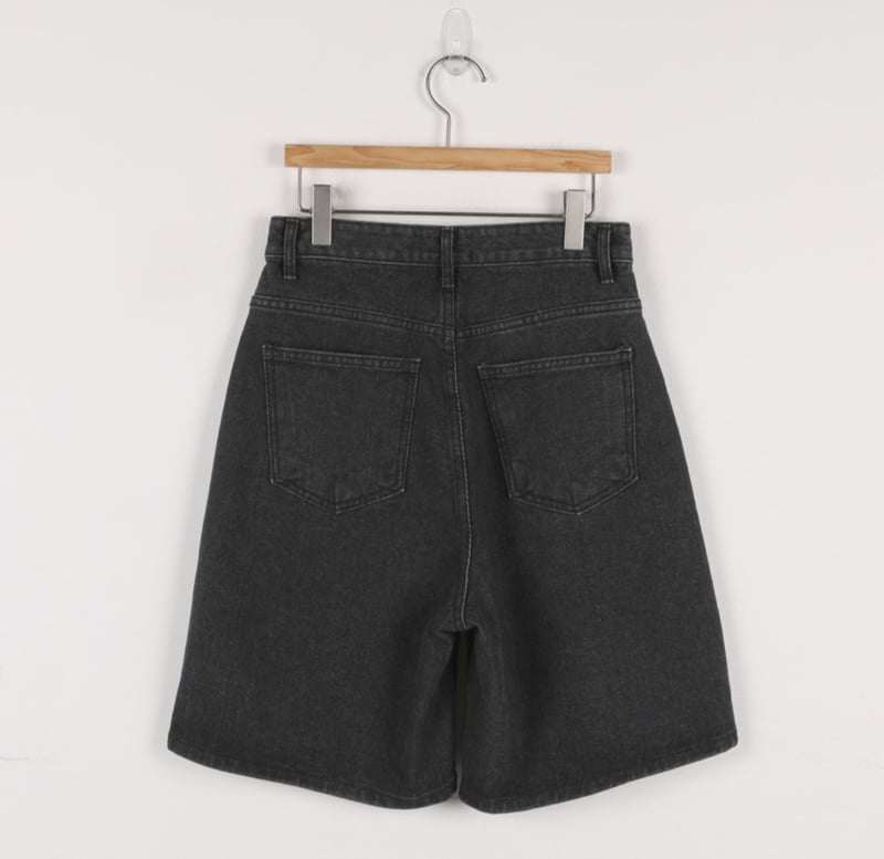 I'm here - Korean Women Fashion - #thelittlethings - Black Denim Shorts - 7