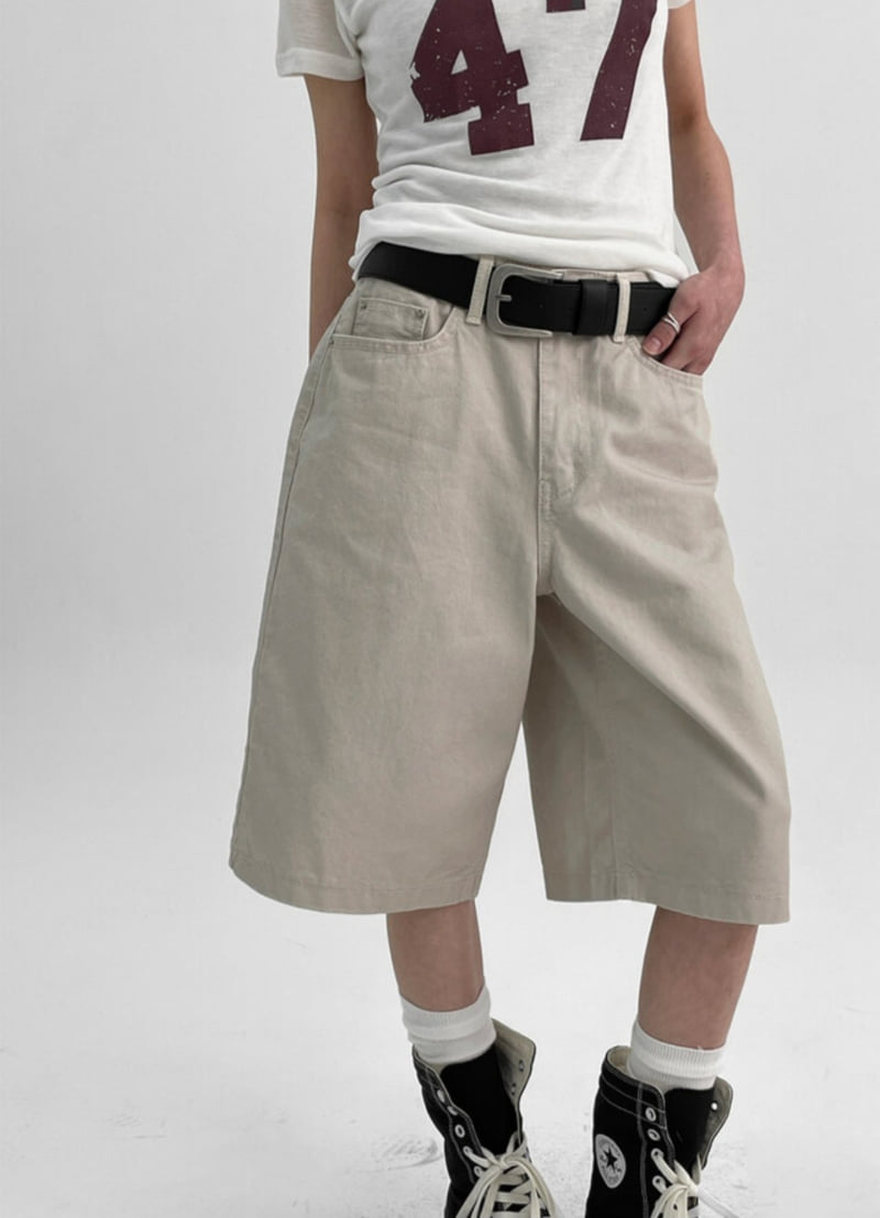 I'm here - Korean Women Fashion - #womensfashion - Bio Bermuda Pants - 3