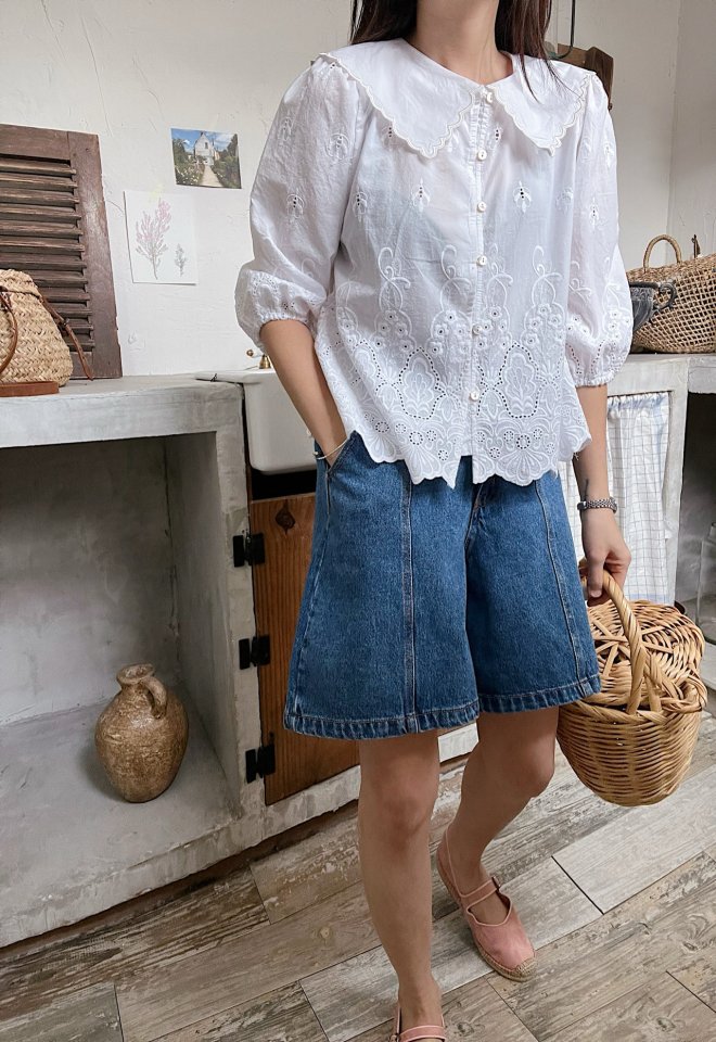 Lagrass - Korean Women Fashion - #momslook - Cutting Blouse - 10