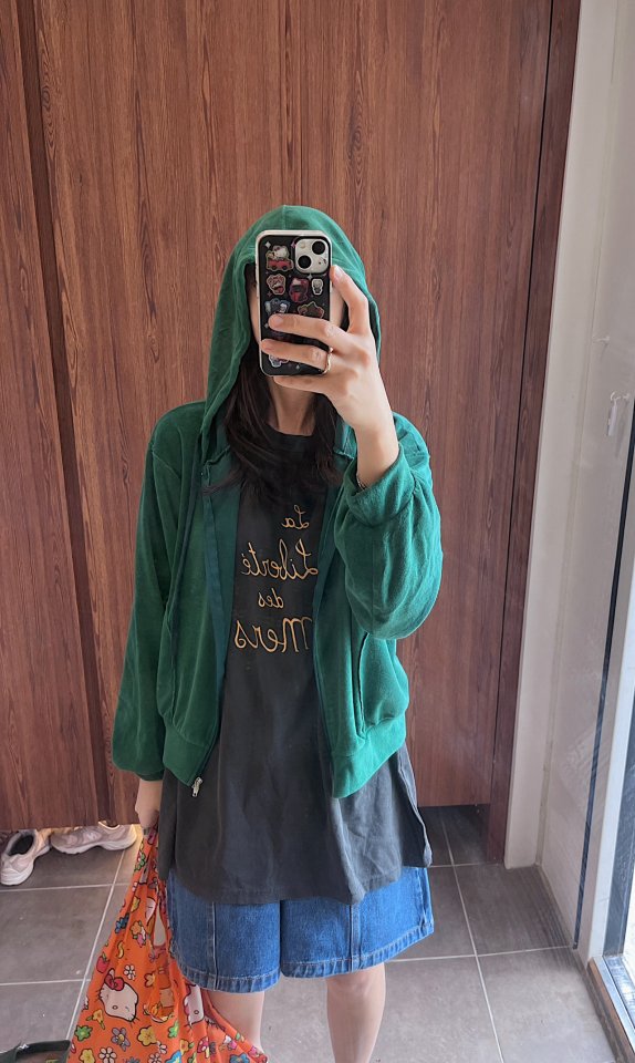 Lagrass - Korean Women Fashion - #momslook - Sweet Terry Zip-up - 3