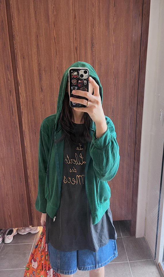 Lagrass - Korean Women Fashion - #momslook - Sweet Terry Zip-up - 9