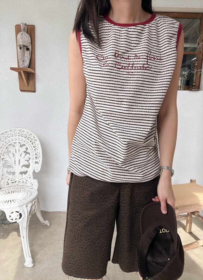 Lagrass - Korean Women Fashion - #momslook - Terry ST Sleeveless - 3