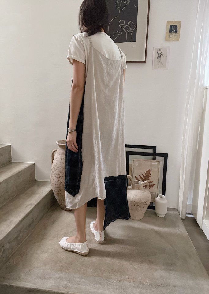 Lagrass - Korean Women Fashion - #womensfashion - Mix Sleeveless One-piece - 4