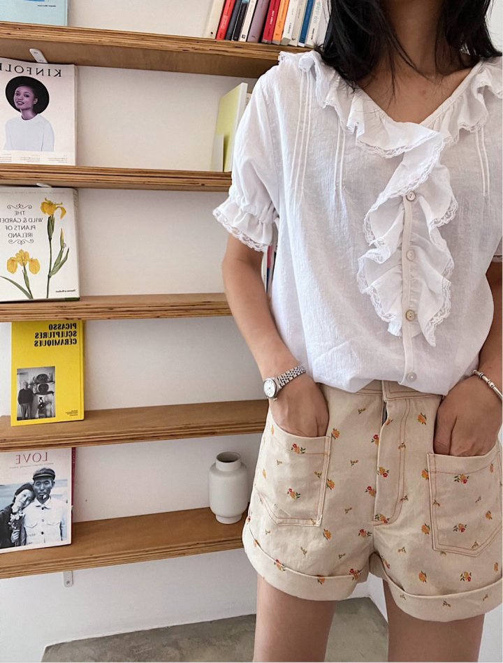 Lagrass - Korean Women Fashion - #momslook - String Blouse - 5