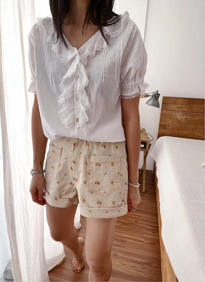 Lagrass - Korean Women Fashion - #momslook - String Blouse - 9