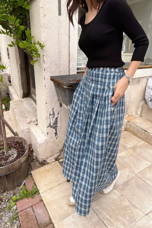 Lagrass - Korean Women Fashion - #womensfashion - Bijou Check Skirt - 4