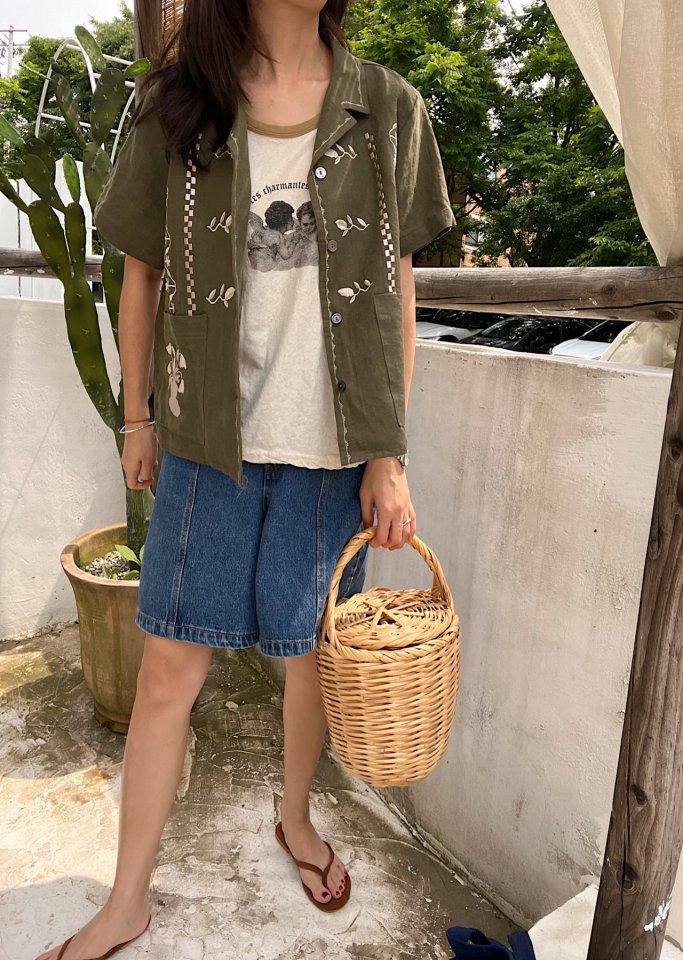 Lagrass - Korean Women Fashion - #momslook - Croc Shirt - 2