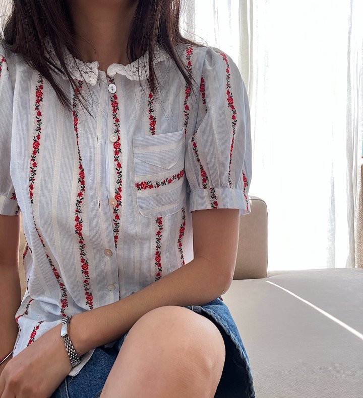 Lagrass - Korean Women Fashion - #momslook - Rose Blouse