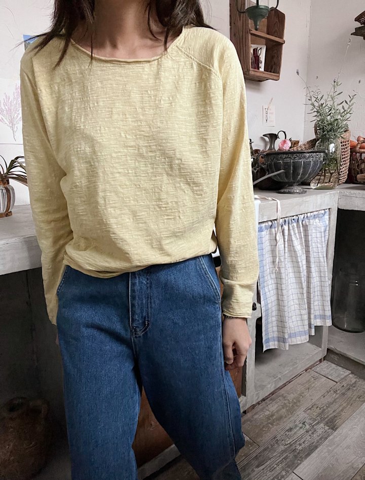 Lagrass - Korean Women Fashion - #momslook - Lava Slub Tee - 10