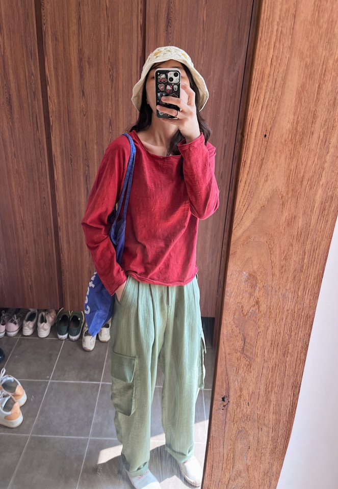 Lagrass - Korean Women Fashion - #momslook - Lava Slub Tee - 6