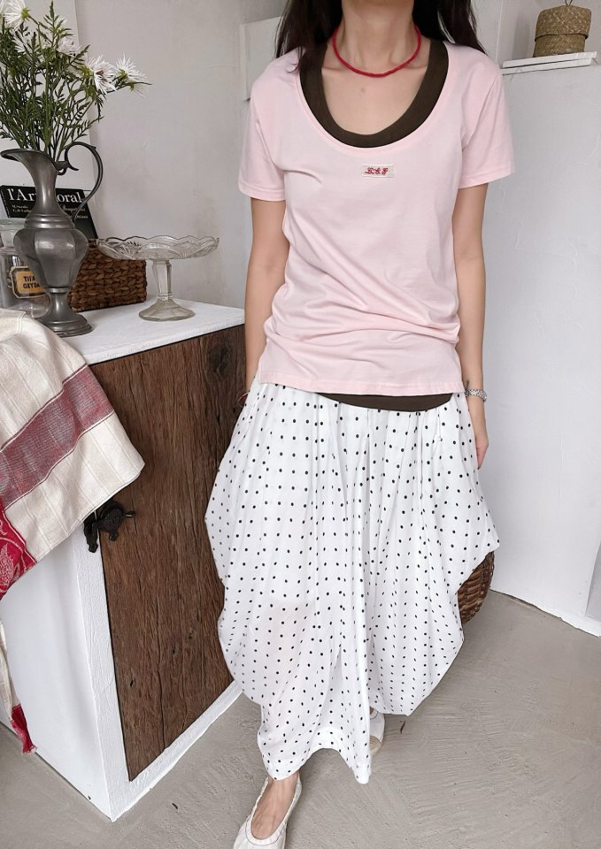 Lagrass - Korean Women Fashion - #momslook - Selly Dot Skirt - 12