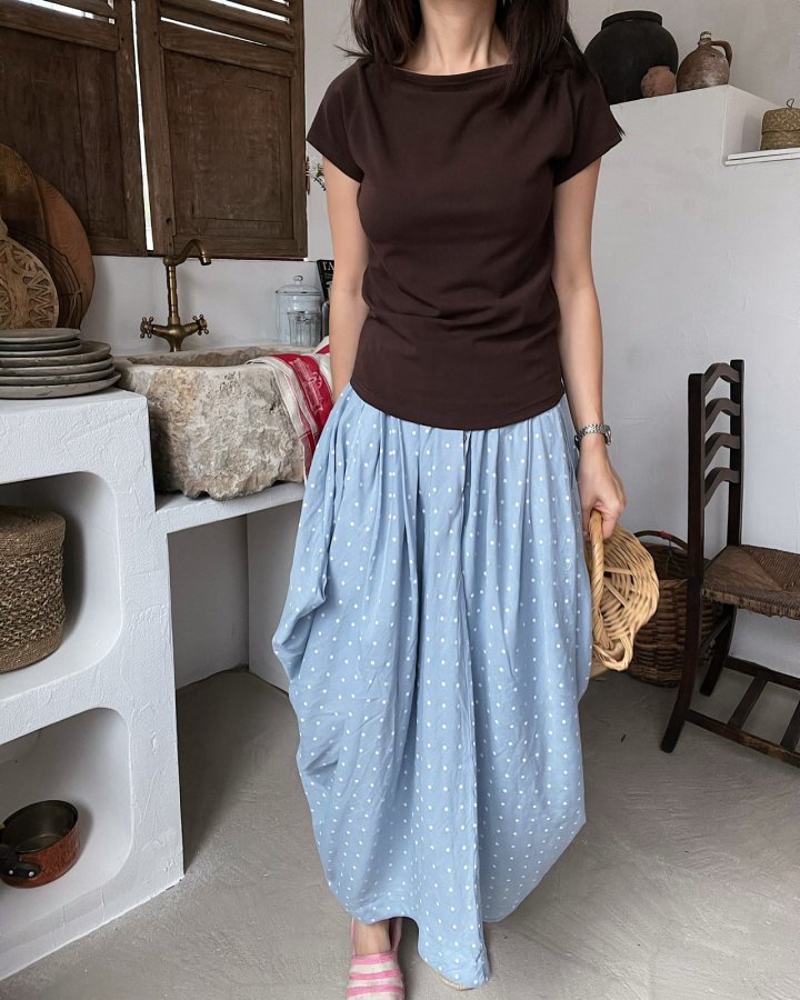 Lagrass - Korean Women Fashion - #momslook - Selly Dot Skirt - 3