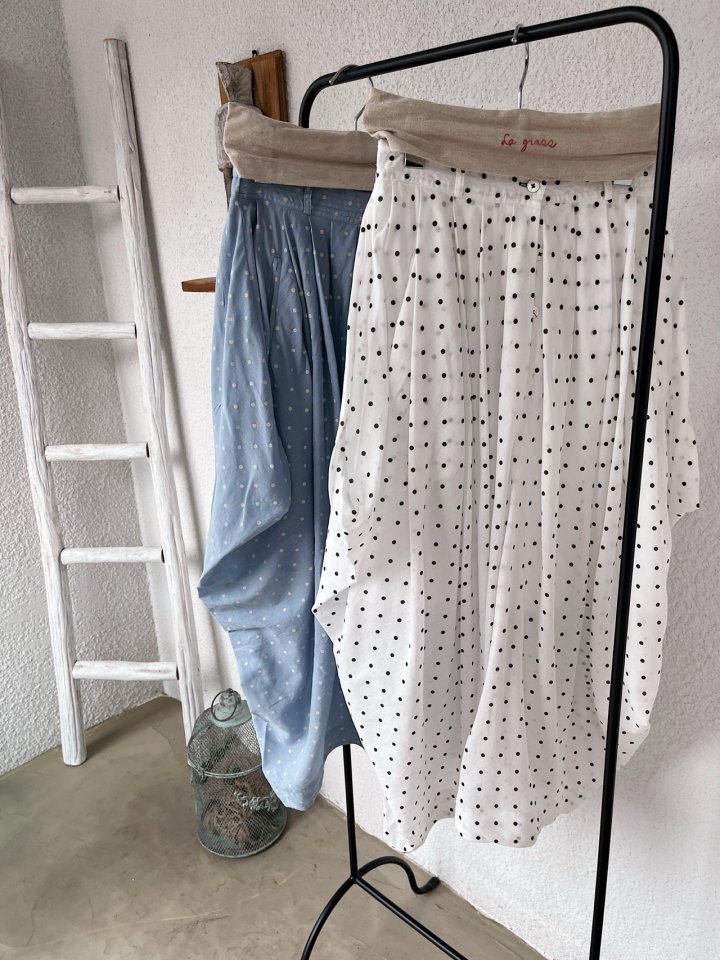 Lagrass - Korean Women Fashion - #momslook - Selly Dot Skirt - 5