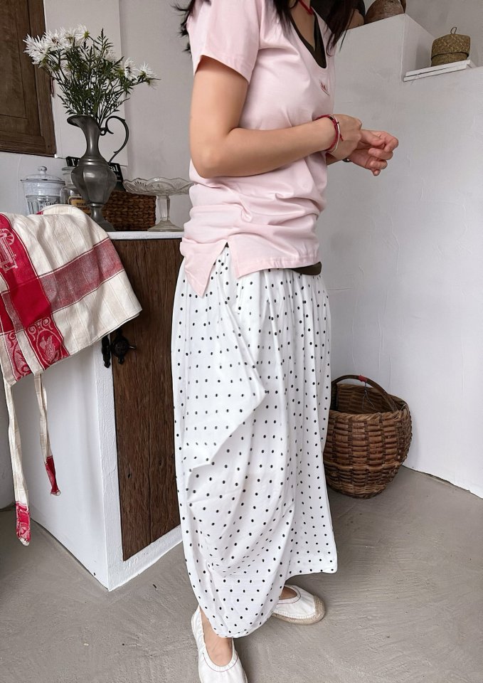 Lagrass - Korean Women Fashion - #momslook - Selly Dot Skirt - 9
