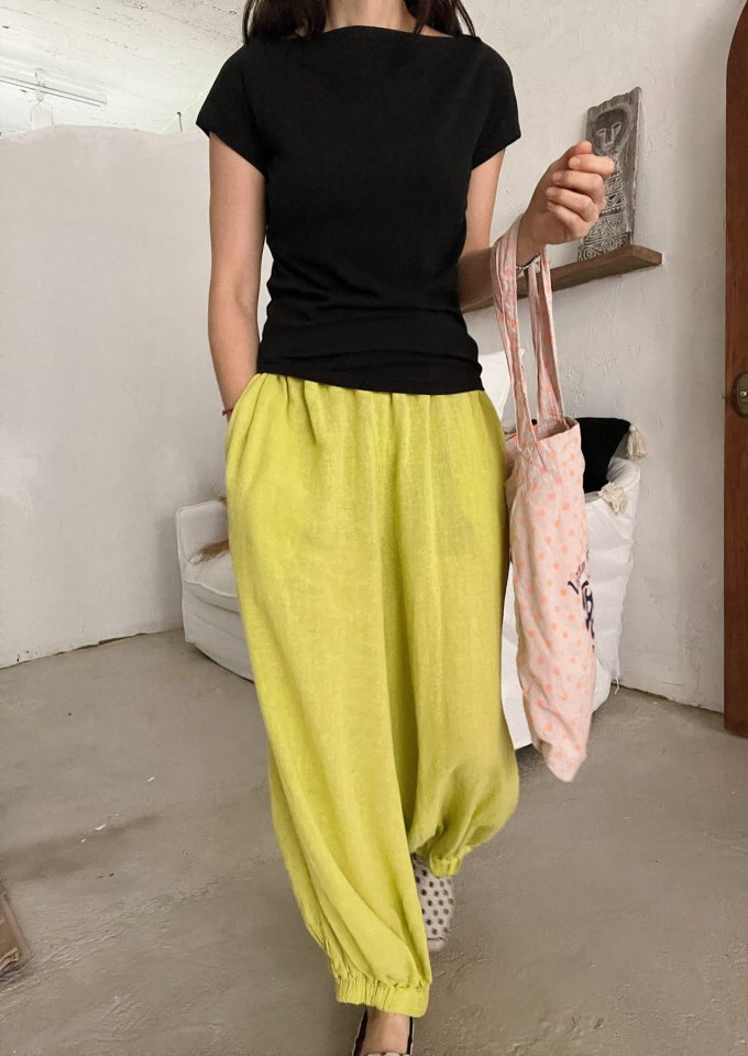 Lagrass - Korean Women Fashion - #momslook - Boat-neck Tee - 3