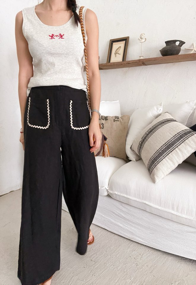 Lagrass - Korean Women Fashion - #momslook - Blin Pants - 5