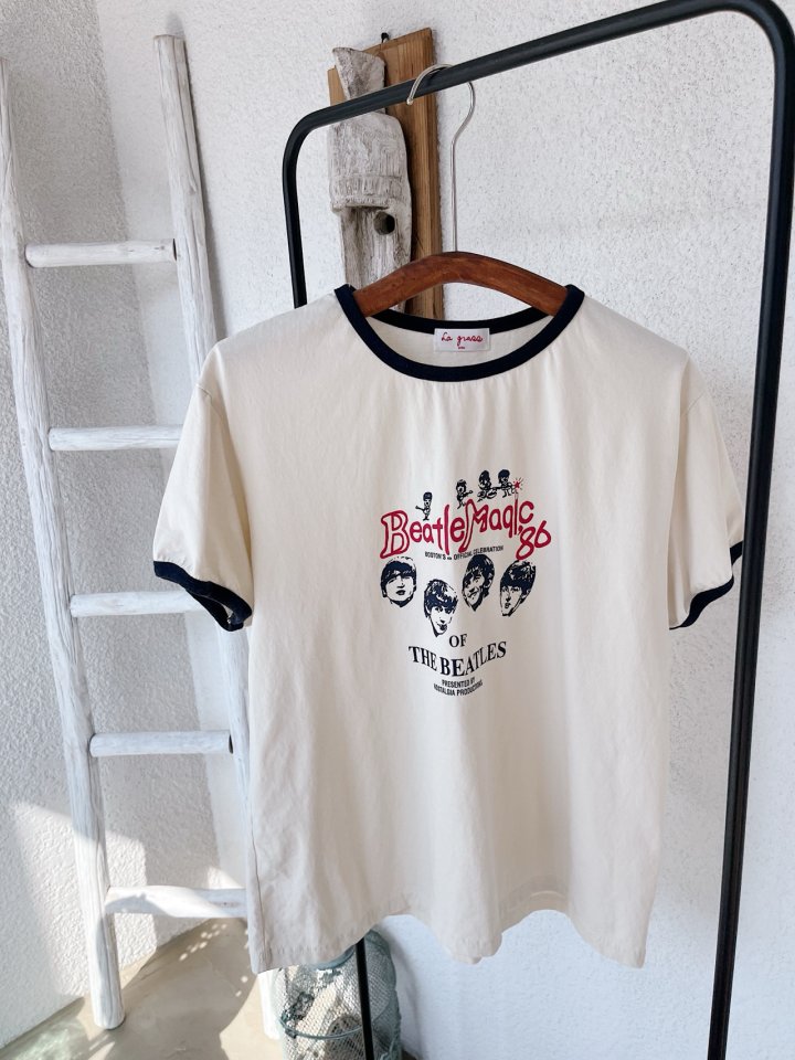 Lagrass - Korean Women Fashion - #pursuepretty - Face Tee - 10