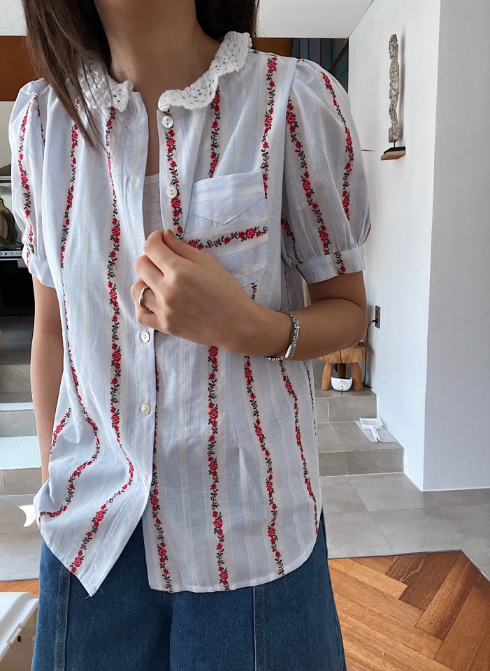 Lagrass - Korean Women Fashion - #pursuepretty - Rose Blouse - 6