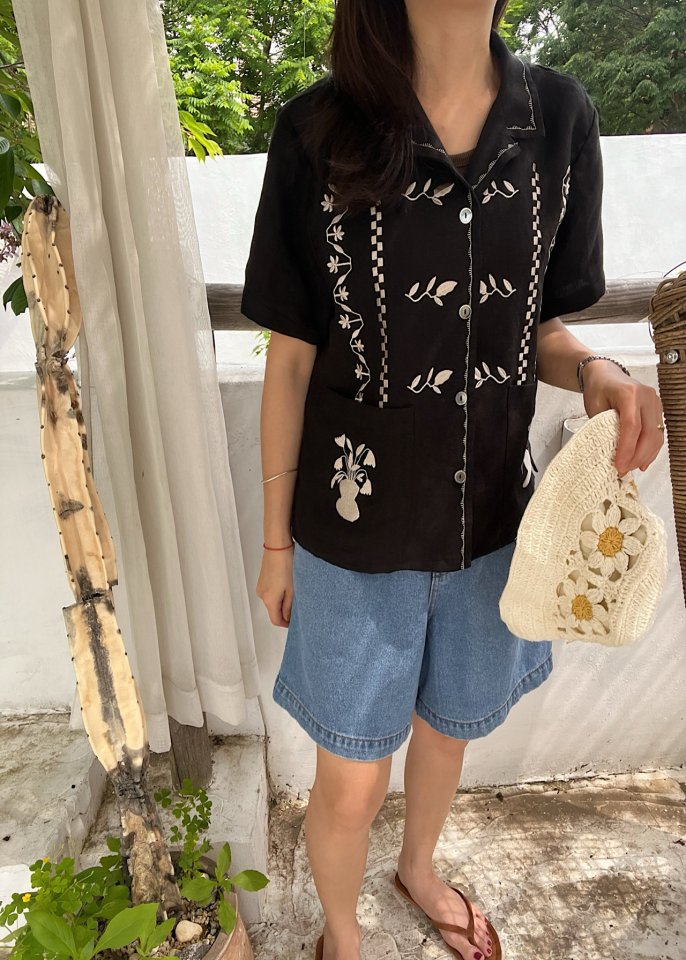 Lagrass - Korean Women Fashion - #romanticstyle - Croc Shirt - 10