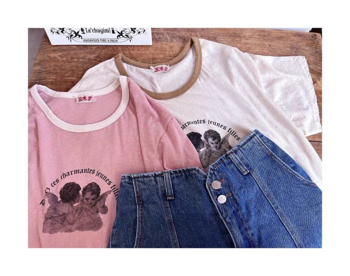 Lagrass - Korean Women Fashion - #romanticstyle - Angel Tee