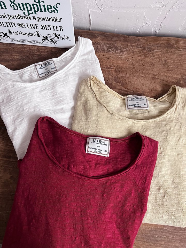 Lagrass - Korean Women Fashion - #romanticstyle - Lava Slub Tee - 2