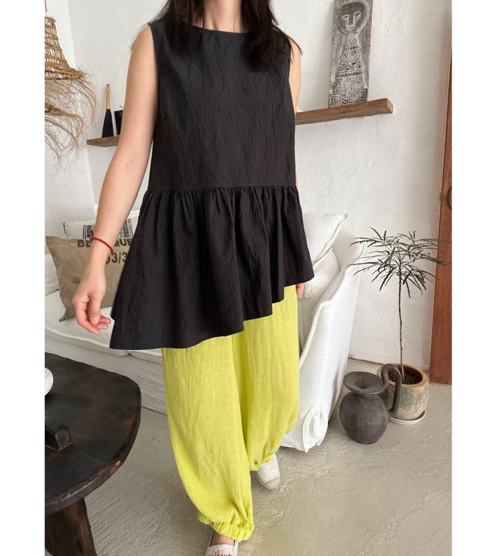 Lagrass - Korean Women Fashion - #romanticstyle - Mini Asym Blouse