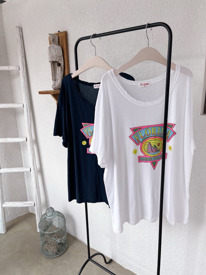Lagrass - Korean Women Fashion - #shopsmall - Flori Tee - 4