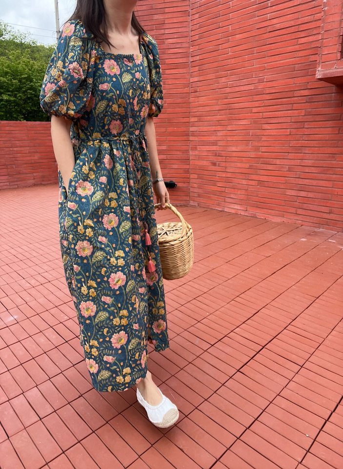 Lagrass - Korean Women Fashion - #thatsdarling - Reborn One-piece (hand-block) - 4