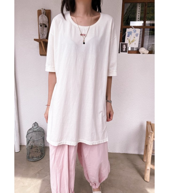 Lagrass - Korean Women Fashion - #thelittlethings - Cotton Long Tee