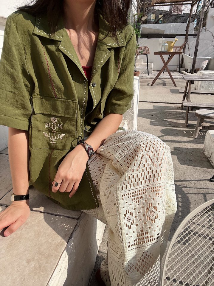 Lagrass - Korean Women Fashion - #vintageinspired - Flee Pants - 2