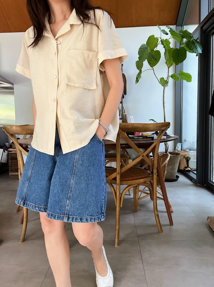Lagrass - Korean Women Fashion - #vintageinspired - Plain Shirt - 11