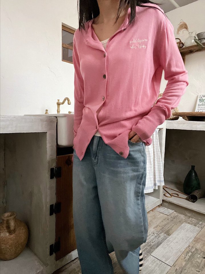 Lagrass - Korean Women Fashion - #vintageinspired - Mer Cardigan - 4