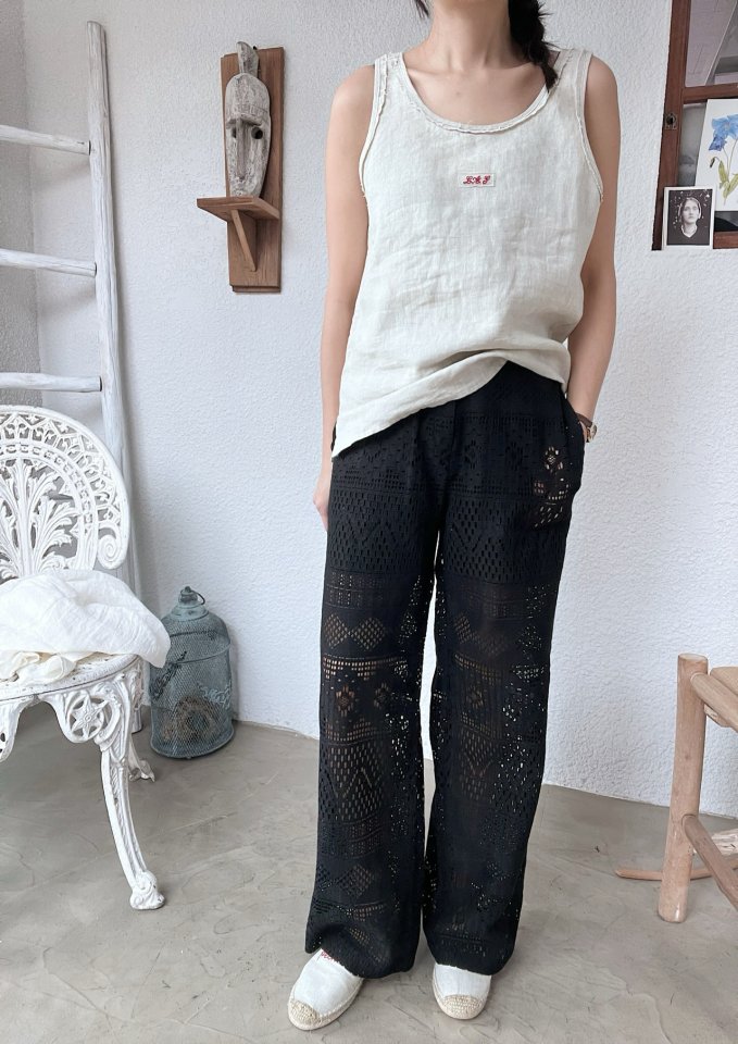 Lagrass - Korean Women Fashion - #vintagekidsstyle - Flee Pants - 3