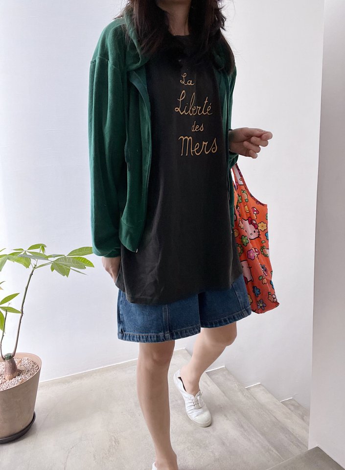 Lagrass - Korean Women Fashion - #womensfashion - Sweet Terry Zip-up - 8
