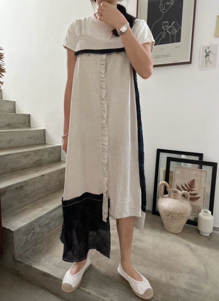 Lagrass - Korean Women Fashion - #womensfashion - Mix Sleeveless One-piece - 11