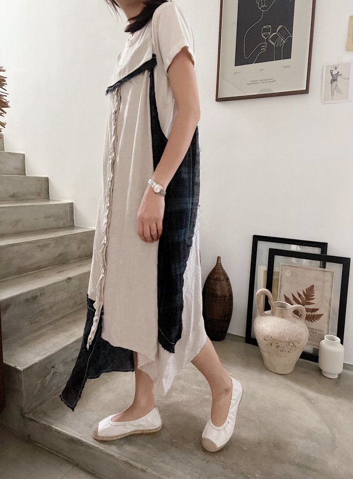 Lagrass - Korean Women Fashion - #womensfashion - Mix Sleeveless One-piece - 3