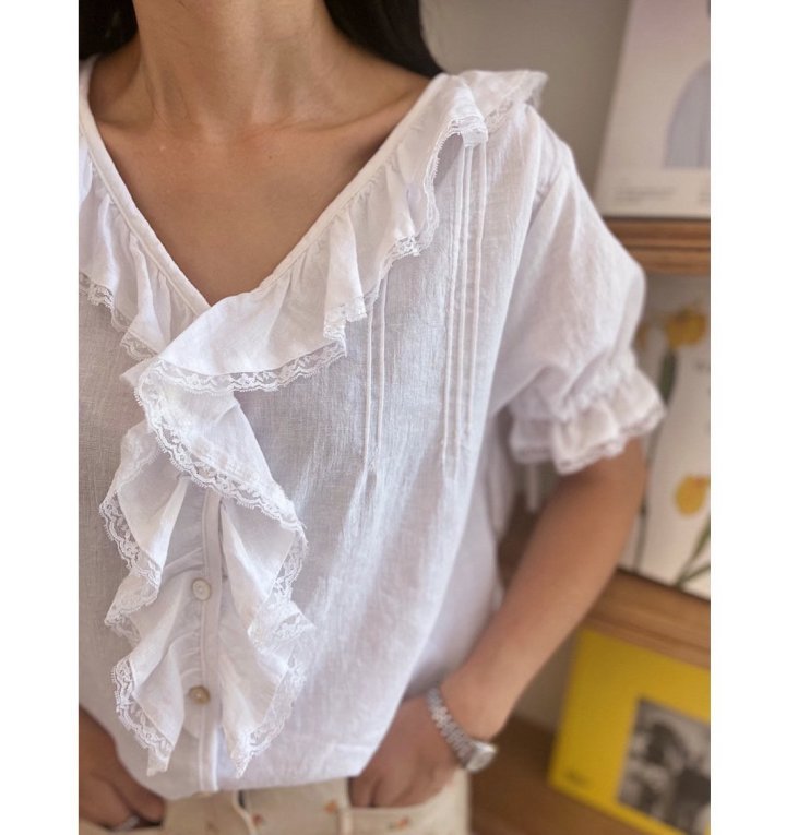 Lagrass - Korean Women Fashion - #womensfashion - String Blouse - 10
